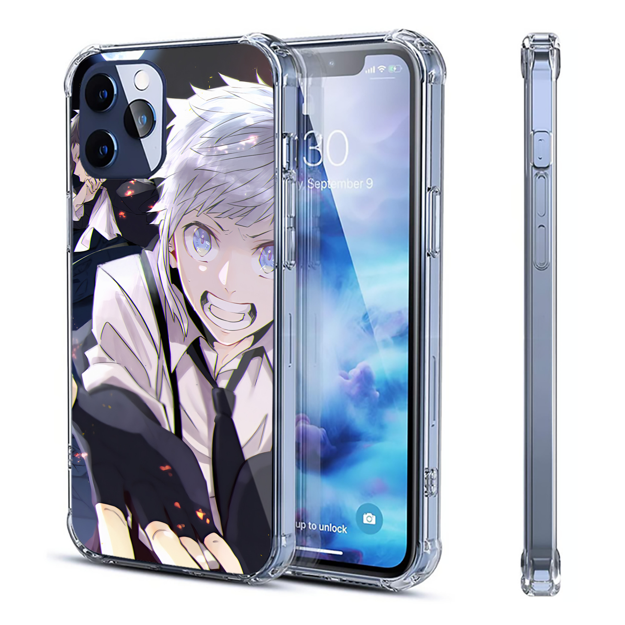 （画像用） 文豪ストレイドッグス Bungo Stray Dogs 【iPhone 12シリーズ対応】透明スマホケース（クリアソフトケース）